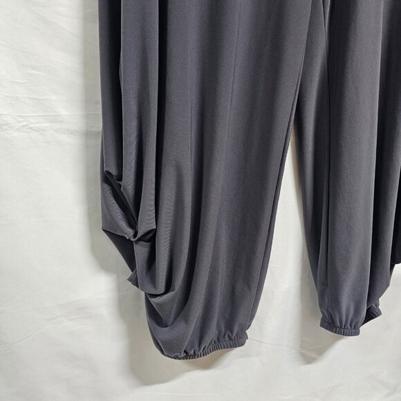 IC by Connie K Harem Parachute Pull On Jersey Women Ankle Pants Size L Gray - Picture 4 of 12